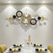 Circles in circles Metal Wall Clock